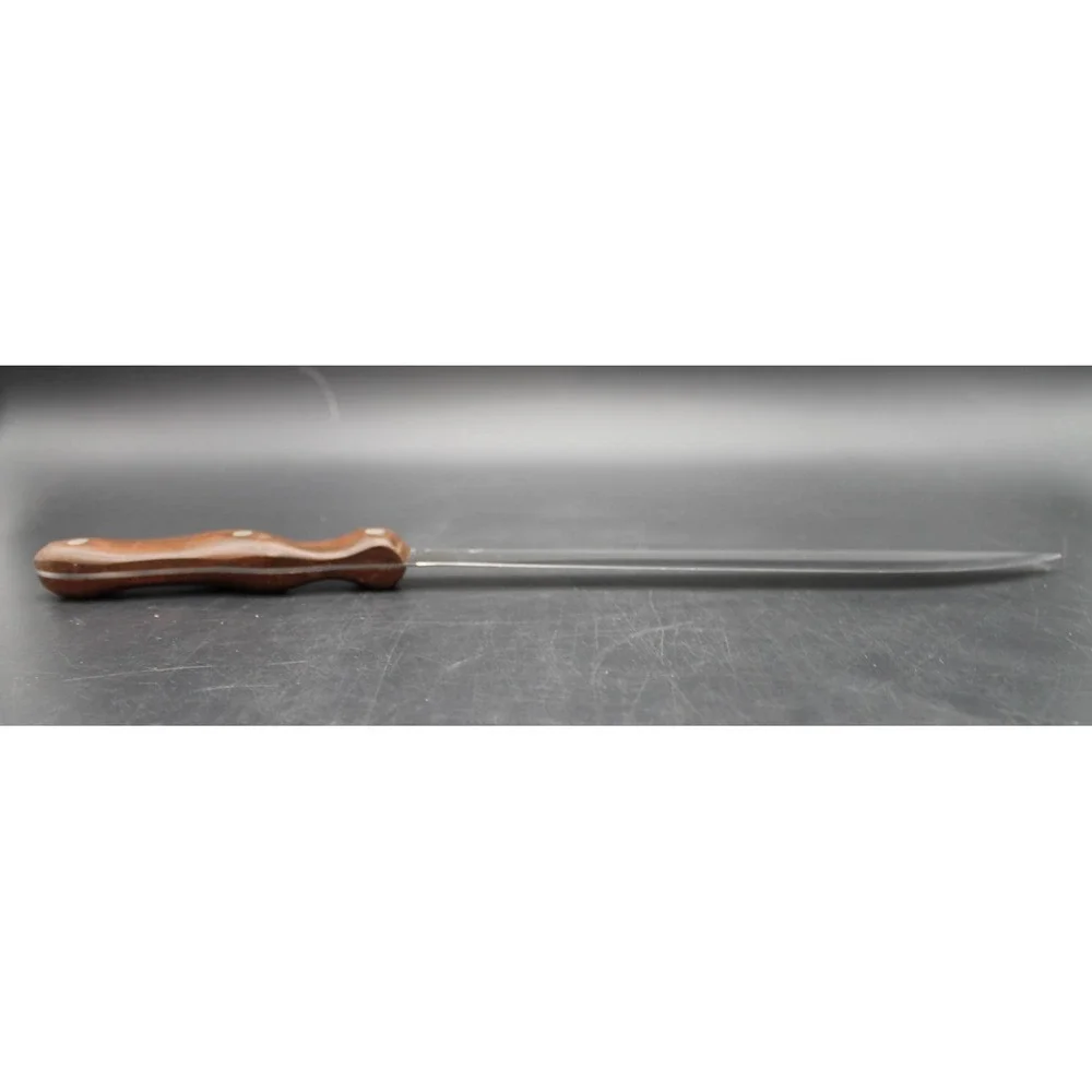 Vintage Cutco 23 Slicer Knife Made in USA Brown Handle Patent 2147079